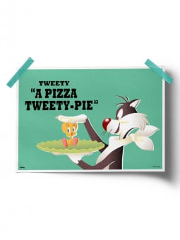 Pizza Tweety Pie - Looney Tunes Official Poster