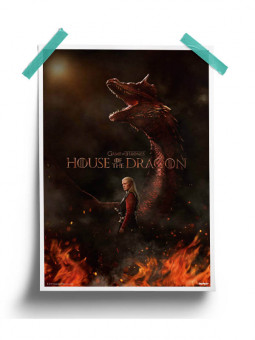 Prince Daemon And Caraxes - House Of The Dragon Official Poster