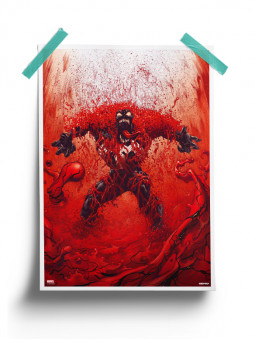 Red Symbiote Shower - Marvel Official Poster