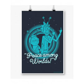 Peace Among Worlds - Rick And Morty Official Poster