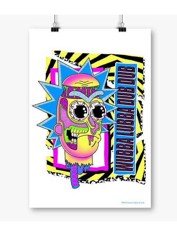 Wubba Lubba Popsicle - Rick And Morty Official Poster