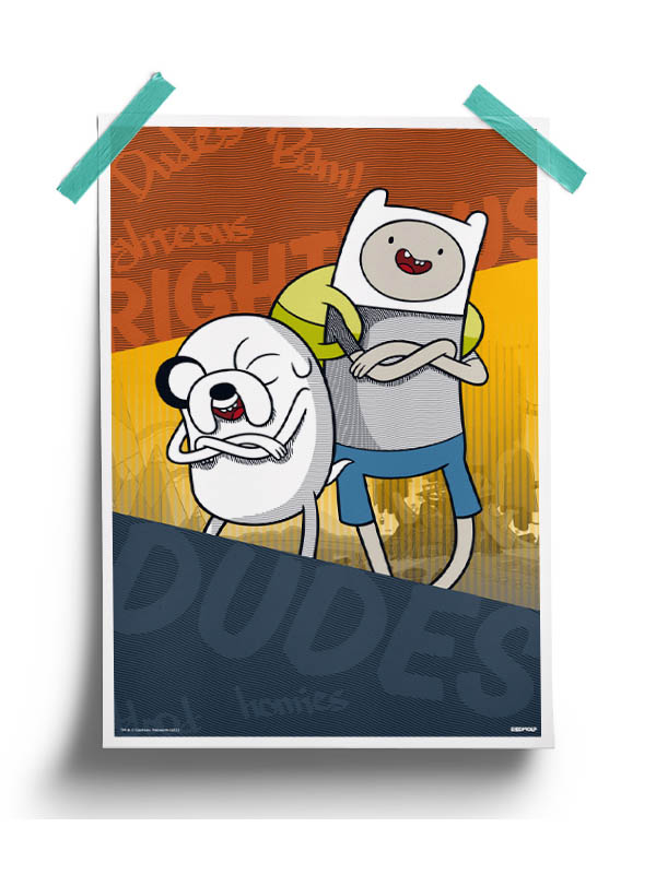 Righteous Dudes - Adventure Time Official Poster
