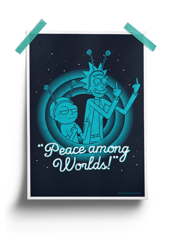 Peace Among Worlds - Rick And Morty Official Poster