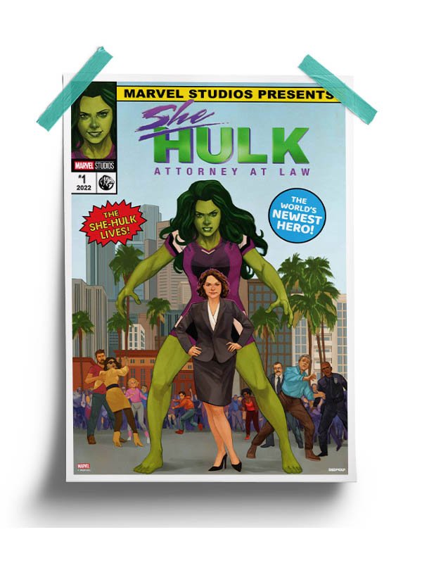 She-Hulk Comic Cover - Marvel Official Poster