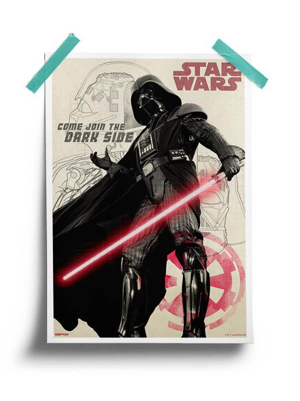 Join The Dark Side - Star Wars Official Poster