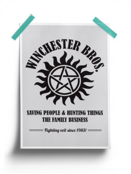 Supernatural: Winchester Bros. Anti Posession Poster