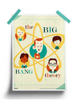 TBBT Caricature - The Big Bang Theory Official Poster