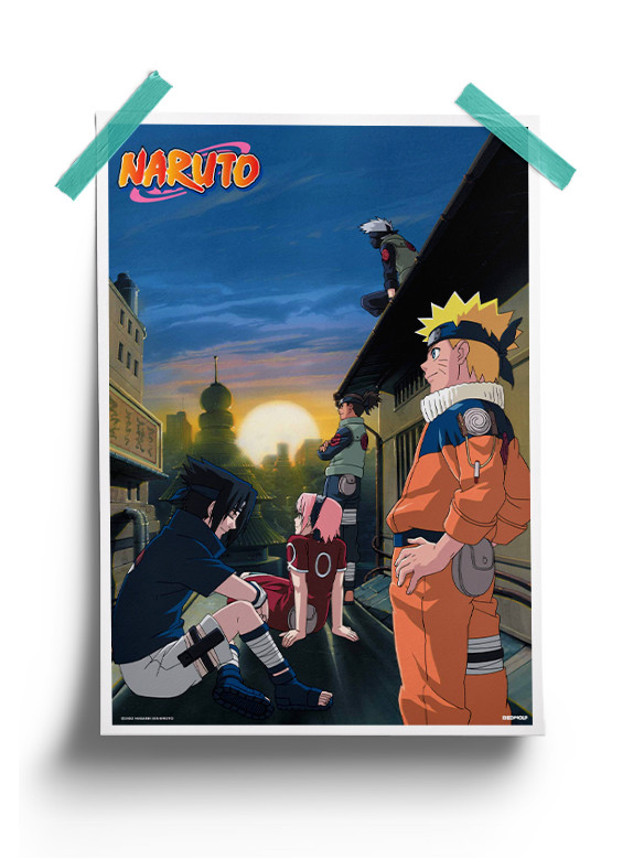 Team 7 Sunset - Naruto Official Poster