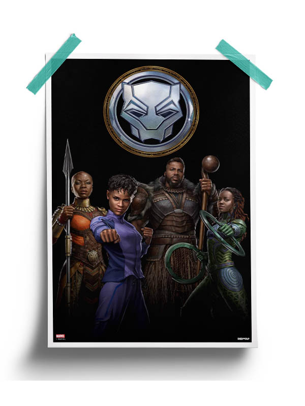 Wakandans Unite - Marvel Official Poster