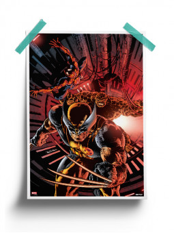 Wolverine, The Thing & Spidey - Marvel Official Poster
