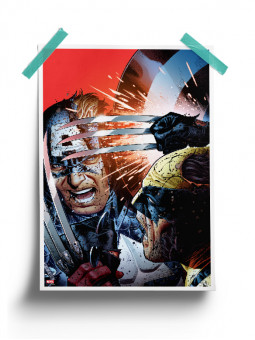 Wolverine Vs. Captain America - Marvel Official Poster