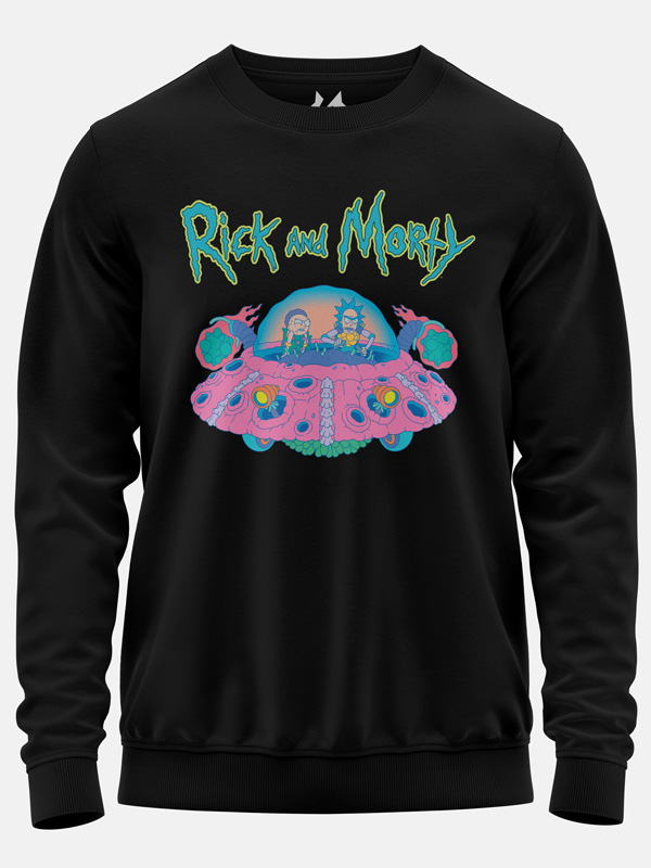 Pink Spaceship - Rick and Morty Official Pullover