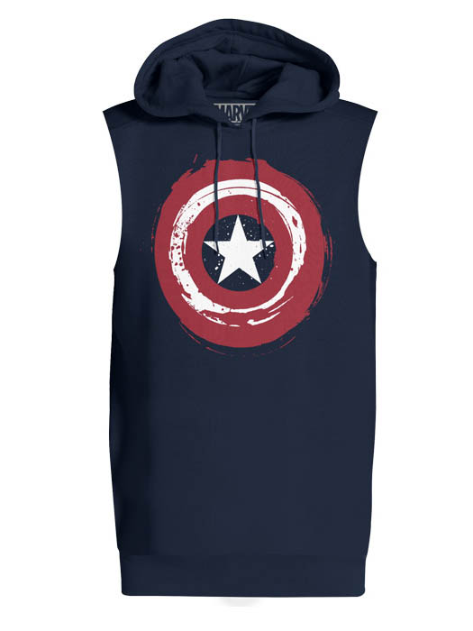 Super Soldier Shield - Marvel Official Sleeveless Hoodie