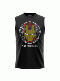 Iron Man Mask (Glow In The Dark) - Marvel Official Sleeveless T-shirt