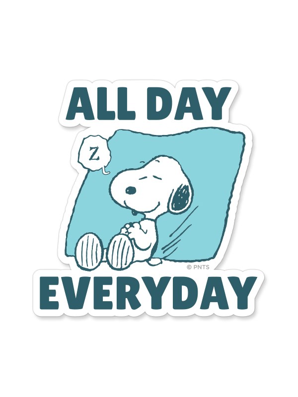 All Day Every Day - Peanuts Official Sticker