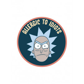 Allergic To Idiots - Rick And Morty Official Sticker