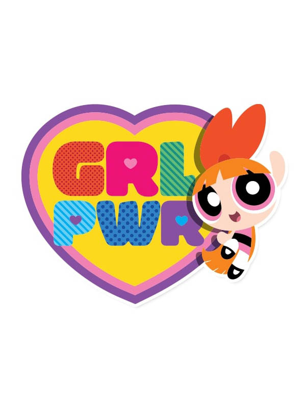 Blossom: Grl Pwr - The Powerpuff Girls Official Sticker