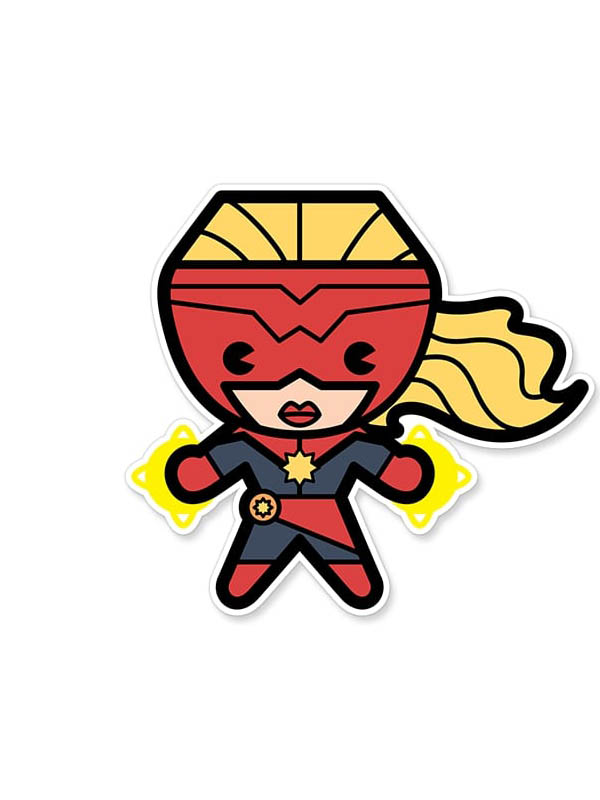 Captain Marvel Chibi, Official Marvel Sticker
