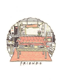 Chillin' With Friends - Friends Official Sticker