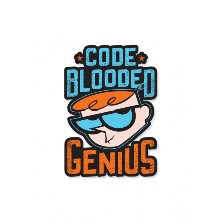 Code Blooded Genius - Dexter's Laboratory Official Sticker