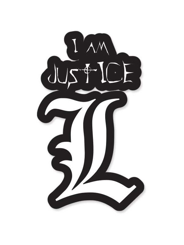 L: I Am Justice - Sticker
