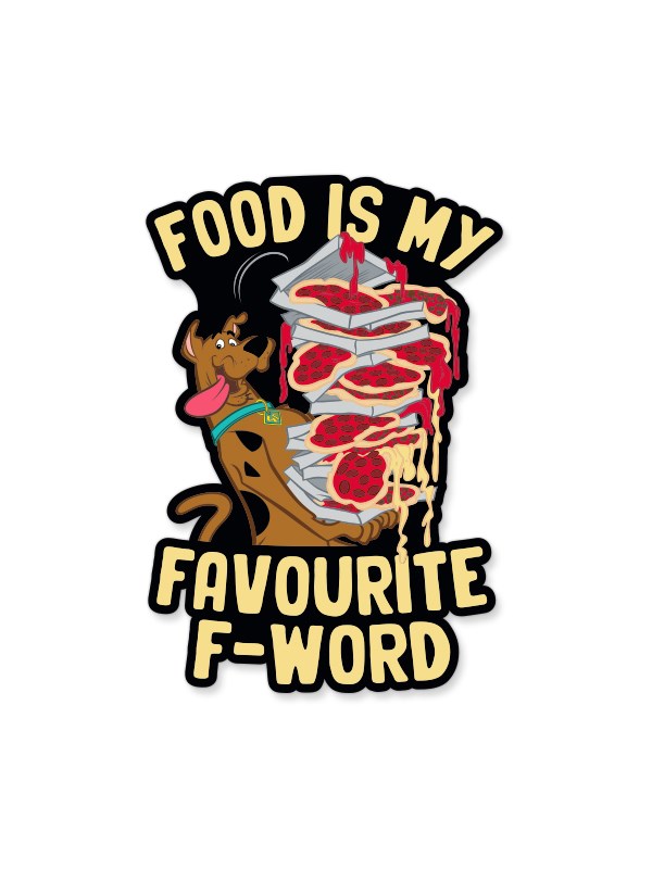 Favourite F-Word - Scooby Doo Official Sticker