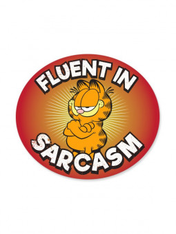 Fluent In Sarcasm - Garfield Official Sticker