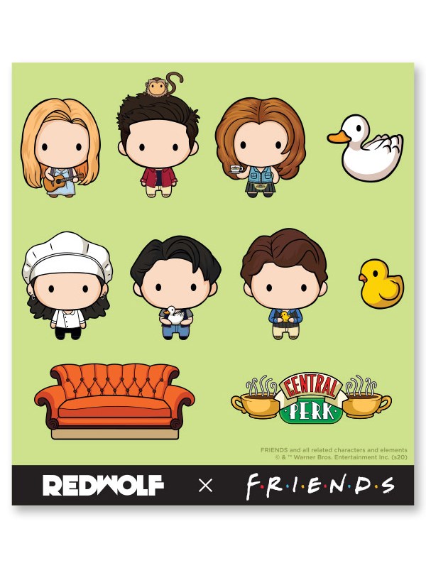 Friends: Chibi - Friends Official Sticker Sheet