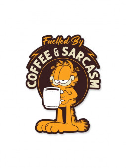 Fuelled By Coffee & Sarcasm - Garfield Official Sticker