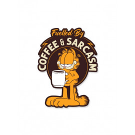Fuelled By Coffee & Sarcasm - Garfield Official Sticker