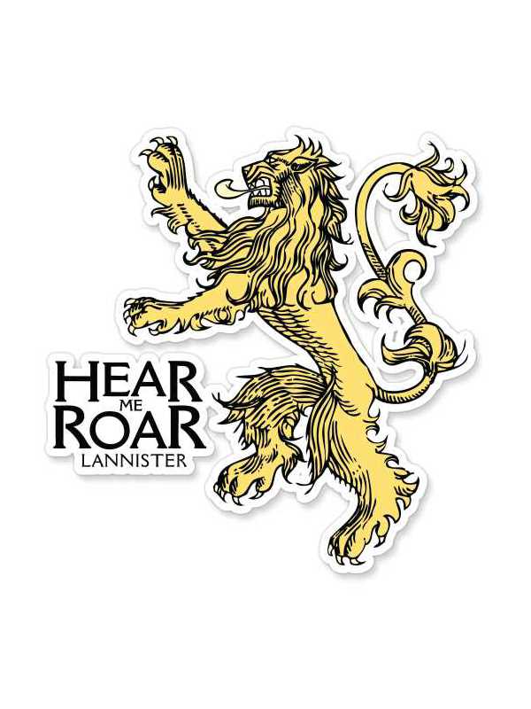 Hear Me Roar - Game Of Thrones Official Sticker