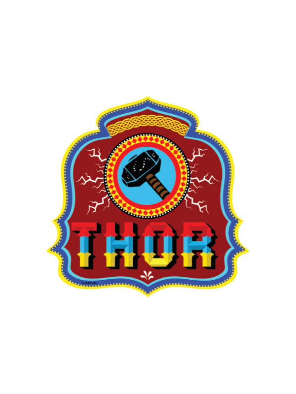 God Of Thunder: Desi Truck Art - Marvel Official Sticker