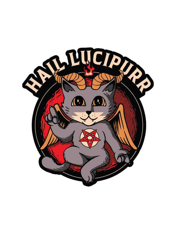 Hail Lucipurr - Sticker