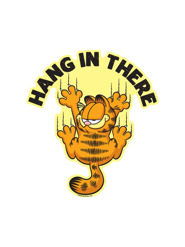 Hang In There - Garfield Official Sticker