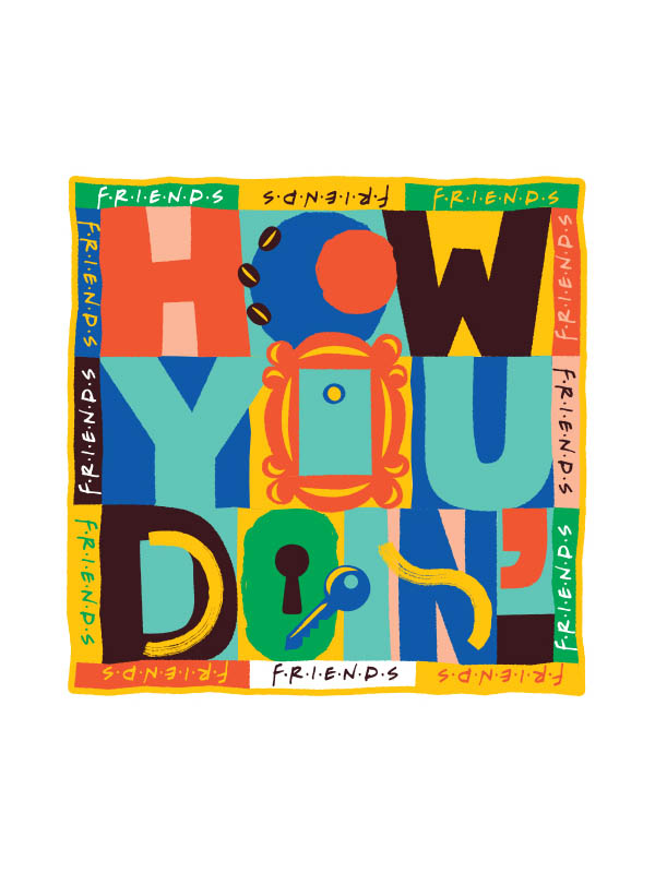 How You Doin' Stamp - Friends Official Sticker
