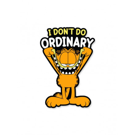 I Don't Do Ordinary - Garfield Official Sticker
