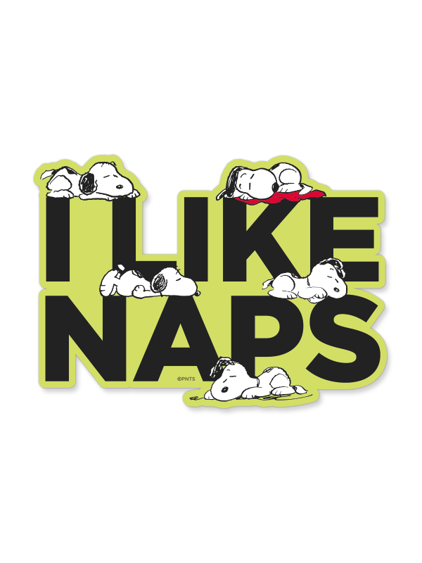 I Like Naps - Peanuts Official Sticker