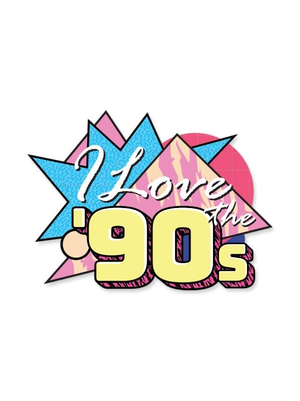 I Love The 90's - Sticker