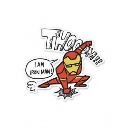 Iron Man Doodle - Marvel Official Sticker