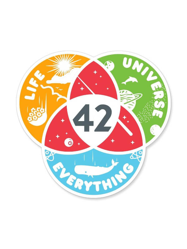 Life, The Universe And Everything - Sticker