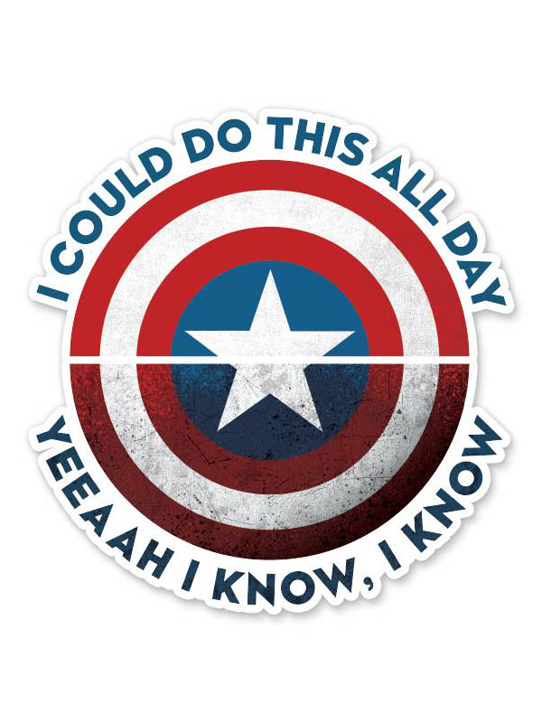 I Can Do This All Day - Marvel Official Sticker