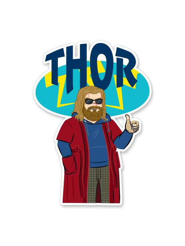 Lebowski Thor - Marvel Official Sticker