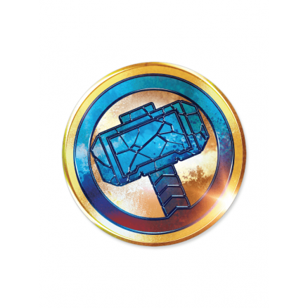 Mjolnir Badge - Marvel Official Sticker