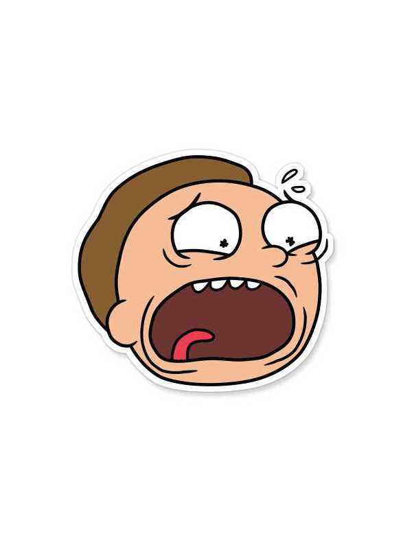 Morty Head  - Rick And Morty Official Sticker