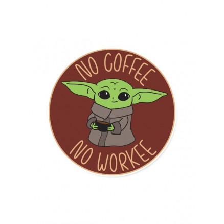 No Coffee No Workee - Official Star Wars Sticker