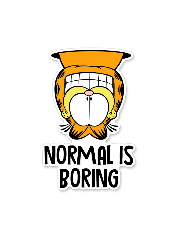Normal Is Boring - Garfield Official Sticker