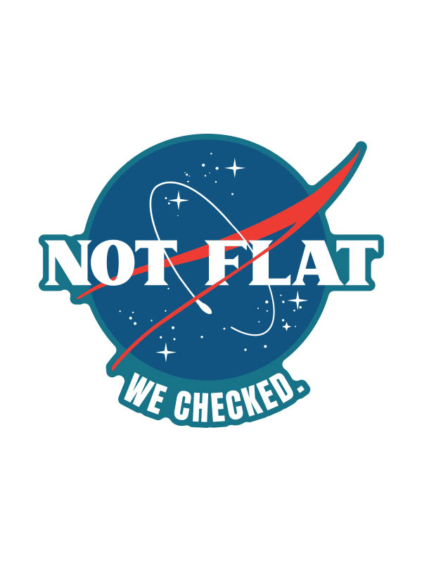 Not Flat - Sticker