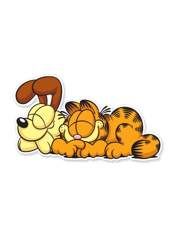 Odie And Garfield - Garfield Official Sticker