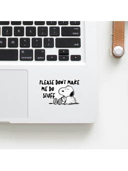 Don't Make Me Do Stuff - Peanuts Official Sticker 