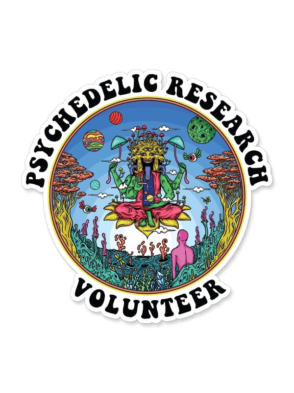 Psychedelic Research Volunteer - Sticker